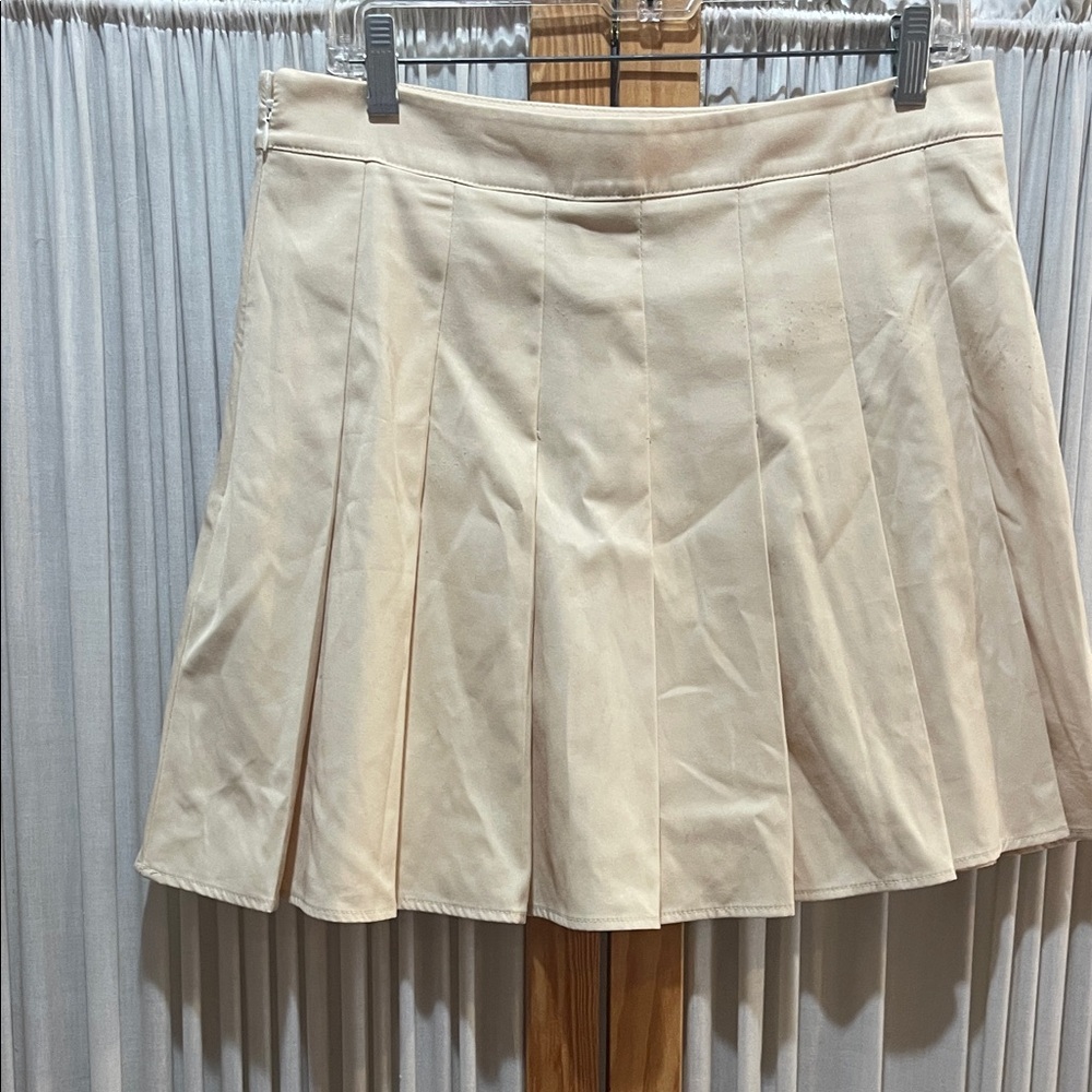 SHEIN Cream Skater Skirt